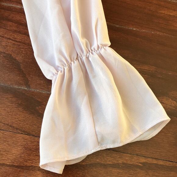 Forever 21 Baby Pink Off Shoulder Boho Chic - Picture 2 of 6